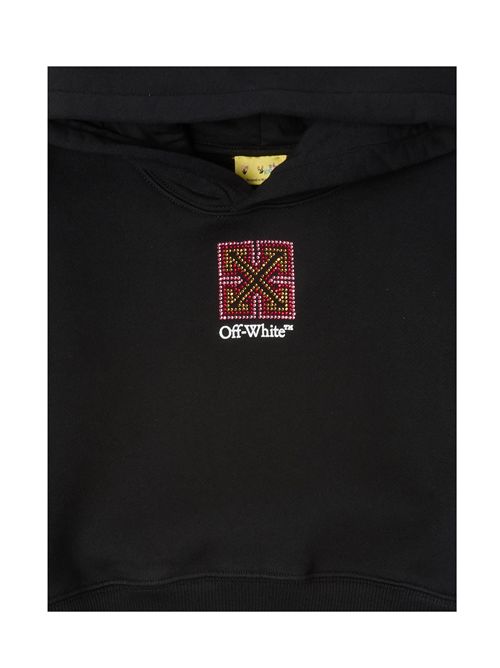 Felpa, bambina, logata. OFF WHITE | FLE00100 OGBB002